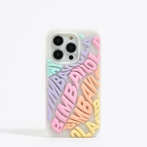 Zdjęcie produktu Etui iPhone 15 Pro silikon logo wielobarwne BIMBA Y LOLA