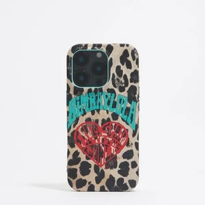 Etui iPhone 16 Pro silikon panterka czarne BIMBA Y LOLA