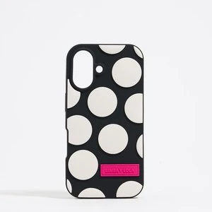 Etui iPhone 16 silikon dots czarne BIMBA Y LOLA