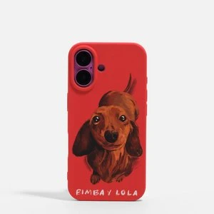 Etui iPhone 16 teckel czerwone BIMBA Y LOLA