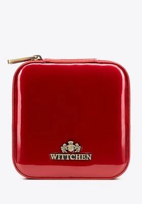 Etui na biżuterię ze skóry lakierowanej czerwone Wittchen