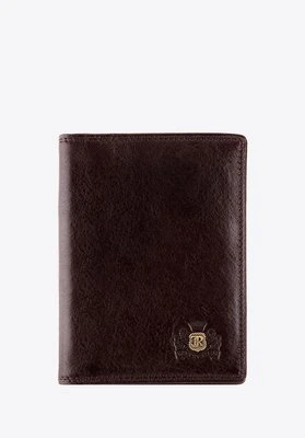 Etui na dokumenty skórzane klasyczne brązowe Wittchen