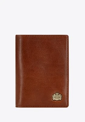 Etui na dokumenty skórzane z herbem ciemny brąz Wittchen