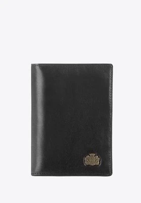 Etui na dokumenty skórzane z herbem czarne Wittchen
