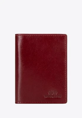 Etui na dokumenty skórzane z kieszenią na dowód rejestracyjny czerwone Wittchen