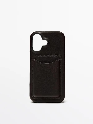 Etui Na Iphone 17 Ze Skóry Nappa - Brązowy - Massimo Dutti - Female