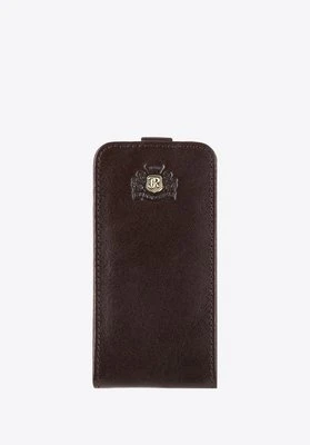 Etui na iPhone 4 skórzane ciemny brąz Wittchen