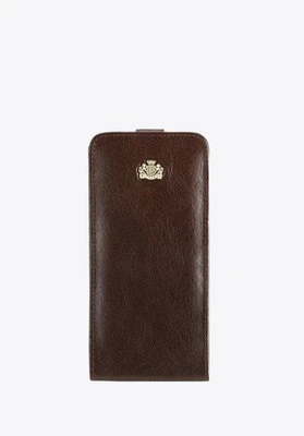 Etui na iPhone 6 Plus skórzane ciemny brąz Wittchen