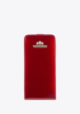 Etui na iPhone 6 Plus ze skóry lakierowanej czerwone Wittchen