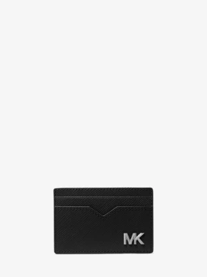 Etui na karty Edisson ze skóry saffiano Michael Kors CZARNY (Czarny)