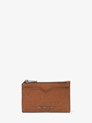 Etui na karty Hudson ze skóry z wytłoczonym logo Michael Kors Mens