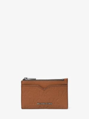 Etui na karty Hudson ze skóry z wytłoczonym logo Michael Kors Mens