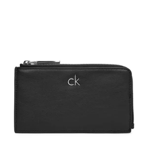 Etui na karty kredytowe Calvin Klein Ck Re-Lock Lg Cc Holder W L Zip LV04F1032G Czarny