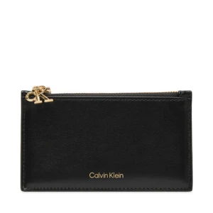 Etui na karty kredytowe Calvin Klein Ck Zip Cardcase 6Cc LV04F1076G Czarny