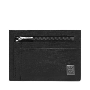Etui na karty kredytowe Calvin Klein Emblem Hw Id Cardholder LV04D1168G Czarny