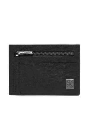 Etui na karty kredytowe Calvin Klein Emblem Hw Id Cardholder LV04D1168G Czarny