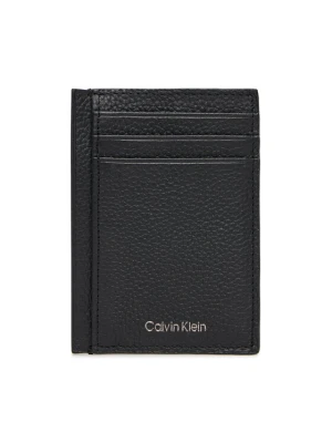 Etui na karty kredytowe Calvin Klein Foil Emboss Ns Card Case LV04D1061G Czarny