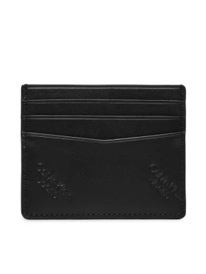 Etui na karty kredytowe Calvin Klein Jeans Logo Print Cardcase 6Cc K50K511817 Czarny