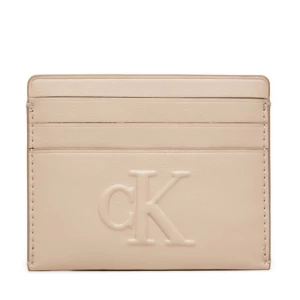 Etui na karty kredytowe Calvin Klein Jeans Sculpted Cardcase K60K612747 Beżowy