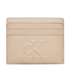 Etui na karty kredytowe Calvin Klein Jeans Sculpted Cardcase K60K612747 Beżowy