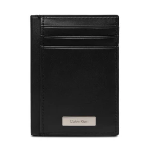 Etui na karty kredytowe Calvin Klein Plaque Ns Card Case LV04D1065G Czarny