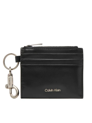 Etui na karty kredytowe Calvin Klein Raised Cardholder W / Clip LV04D1278G Czarny