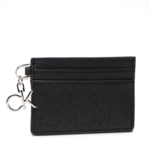 Etui na karty kredytowe Calvin Klein Re-Lock Cardholder W/Charm Perf K60K609491 Czarny