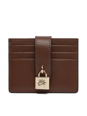 Etui na karty kredytowe KARL LAGERFELD B1W32025 Brązowy