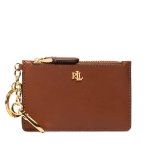 Etui na karty kredytowe Lauren Ralph Lauren Zip Card Cas 432876731001 Brązowy