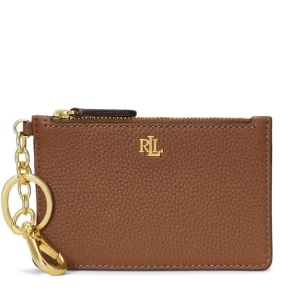 Etui na karty kredytowe Lauren Ralph Lauren Zip Card Cas 432947628002 Brązowy