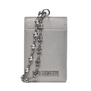 Etui na karty kredytowe LOVE MOSCHINO JC5853PP4IK2390B Srebrny