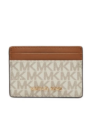 Etui na karty kredytowe MICHAEL Michael Kors 32F1GJ6D0B Écru Kremowy