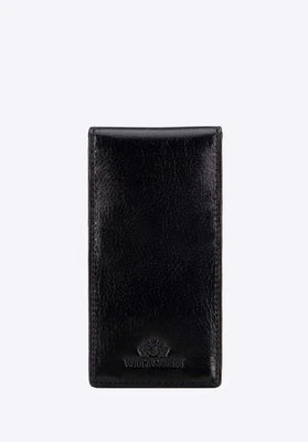 Etui na karty kredytowe skórzane z wieloma przegródkami czarne Wittchen