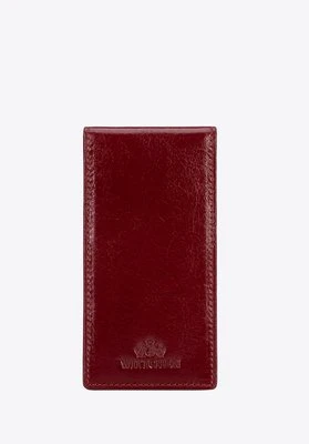 Etui na karty kredytowe skórzane z wieloma przegródkami czerwone Wittchen