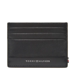 Etui na karty kredytowe Tommy Hilfiger Th Foundation Cc Holder AM0AM13506 Czarny