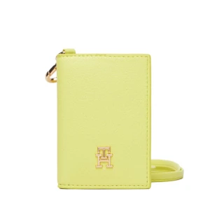 Etui na karty kredytowe Tommy Hilfiger Th Icon Cc Holder W/Strap AW0AW18480 Zielony