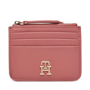 Etui na karty kredytowe Tommy Hilfiger Th Refined Cc Holder AW0AW16016 Różowy