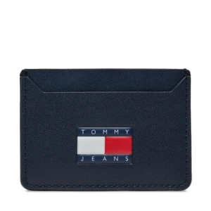 Etui na karty kredytowe Tommy Jeans Tjm Heritage Leather Cc Holder AM0AM12085 Granatowy