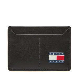 Etui na karty kredytowe Tommy Jeans Tjm Heritage Leather Cc Holder AM0AM13410 Czarny