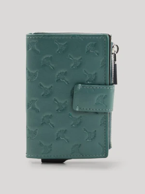 Etui na karty Leggero Stampa C-Four w kolorze zielononiebieskim Joop