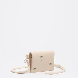 Etui na karty-portmonetka skóra palm piaskowe BIMBA Y LOLA