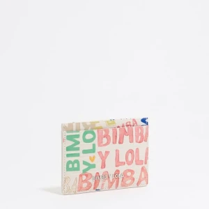 Etui na karty print BIMBA logo kość słoniowa BIMBA Y LOLA BIMBA LOGOS IVORY