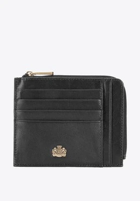 Etui na karty skórzane z herbem na suwak Wittchen