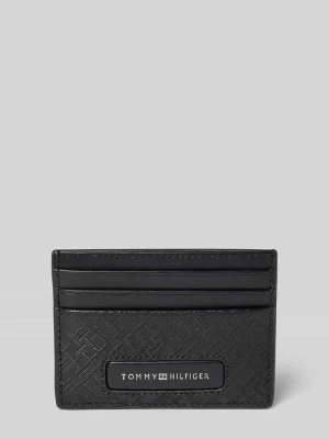 Etui na karty skórzane z nadrukiem z logo Tommy Hilfiger