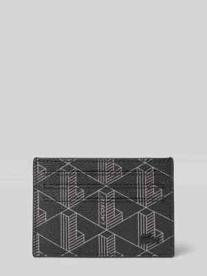 etui na karty w imitacji skóry Lacoste Czarny