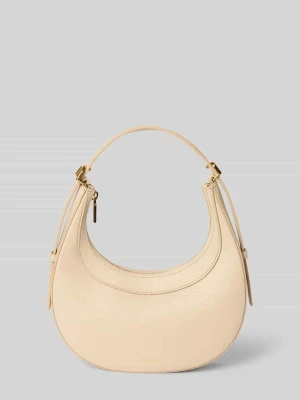 torba na ramię z detal z logo Coccinelle