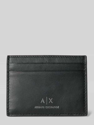 Etui na karty z detalem z logo Armani Exchange