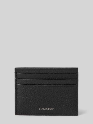 Etui na karty z detalem z logo CK Calvin Klein