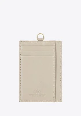Etui na karty ze skóry naturalnej na pasku beżowe Wittchen