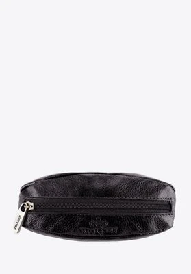 Etui na klucze skórzane miękkie czarne Wittchen